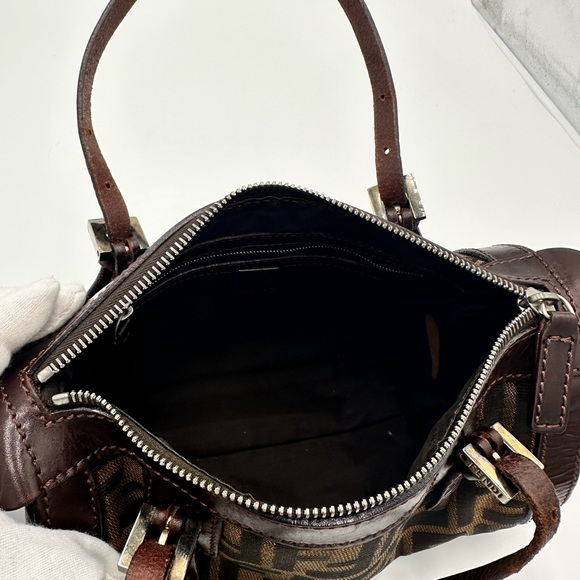 FENDI Zucca Mini Boston Handbag and Compact Wallet - Picture 4 of 14